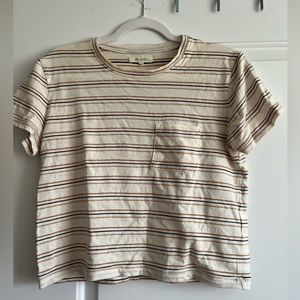 Madewell cropped pocket Tshirt size XXS